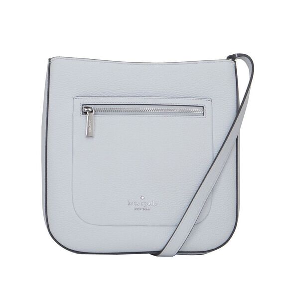 NEW Kate Spade Leila Medium Crossbody Bag Moonlight Pebbled Leather Top Zip - Picture 7 of 8